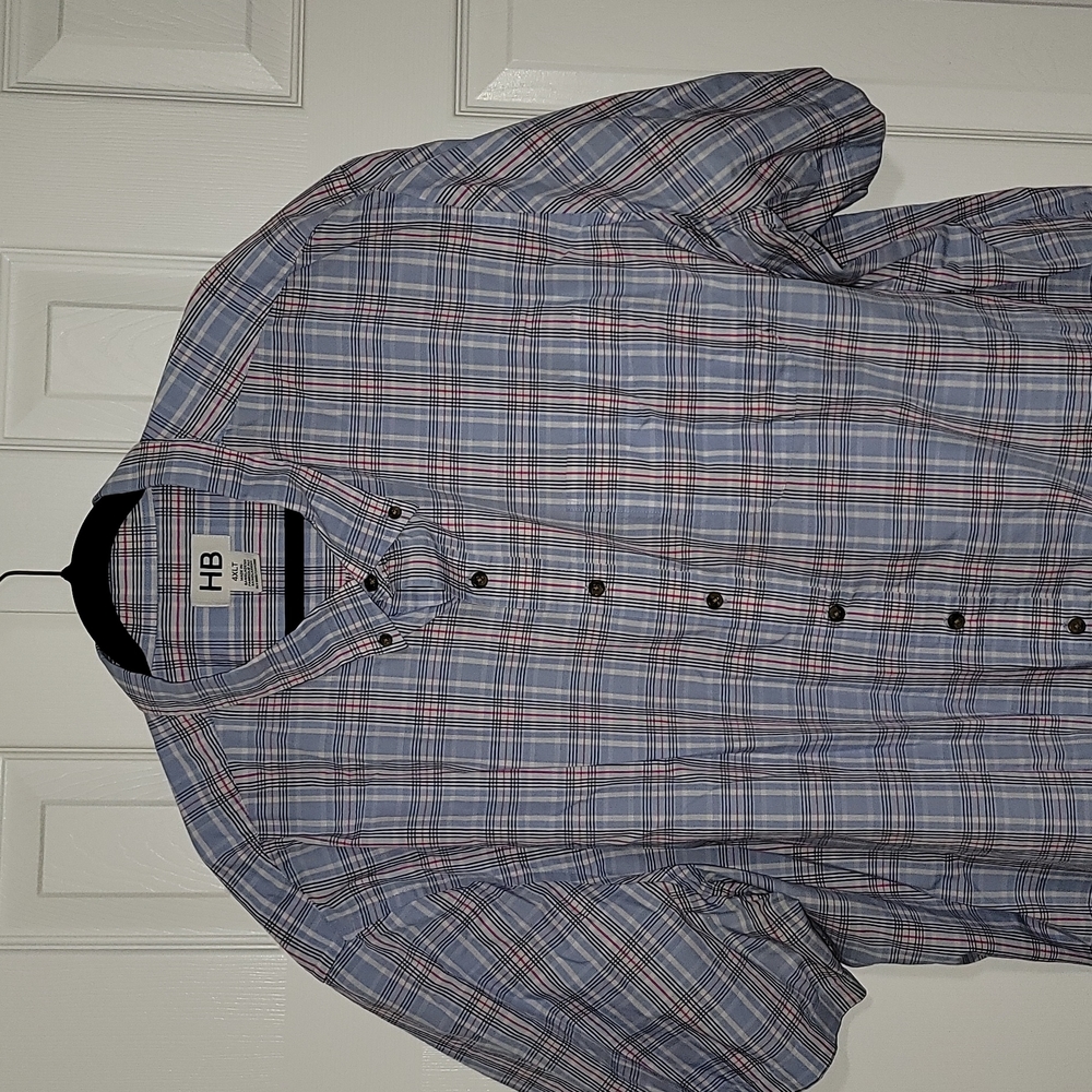 4XLT Harbor Bay Easy Care Sport Shirt. - Picture 2 of 3